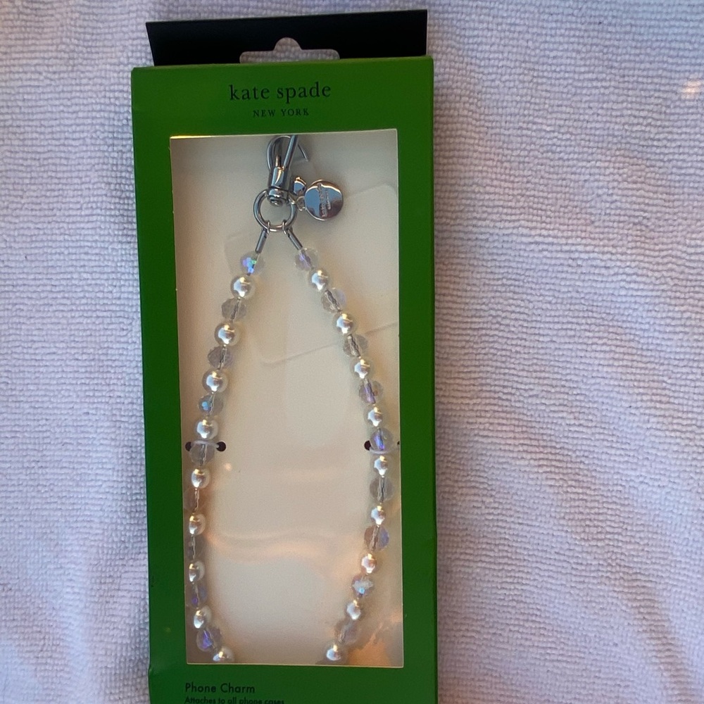 Kate Spade Iridescent Pearl Phone Charm